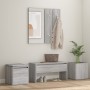 Set de muebles de recibidor madera contrachapada gris Sonoma de vidaXL, Armarios roperos - Ref: Foro24-3120201, Precio: 137,9...