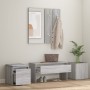Set de muebles de recibidor madera contrachapada gris Sonoma de vidaXL, Armarios roperos - Ref: Foro24-3120201, Precio: 137,9...