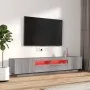 Set muebles TV con LEDs 2 pzas madera contrachapada gris Sonoma de vidaXL, Muebles TV - Ref: Foro24-3120171, Precio: 115,46 €...