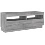Set muebles TV con LEDs 2 pzas madera contrachapada gris Sonoma de vidaXL, Muebles TV - Ref: Foro24-3120171, Precio: 118,00 €...