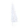 Medio árbol de Navidad con luces y bolas blanco 120 cm de vidaXL, Arboles de navidad - Ref: Foro24-3077657, Precio: 70,59 €, ...