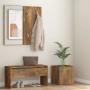 Set de muebles de recibidor madera contrachapada roble ahumado de vidaXL, Armarios roperos - Ref: Foro24-3120197, Precio: 98,...