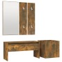 Set de muebles de recibidor madera contrachapada roble ahumado de vidaXL, Armarios roperos - Ref: Foro24-3120197, Precio: 98,...