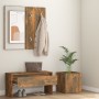 Set de muebles de recibidor madera contrachapada roble ahumado de vidaXL, Armarios roperos - Ref: Foro24-3120197, Precio: 98,...
