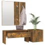 Set de muebles de recibidor madera contrachapada roble ahumado de vidaXL, Armarios roperos - Ref: Foro24-3120197, Precio: 98,...