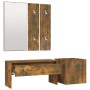 Set de muebles de recibidor madera contrachapada roble ahumado de vidaXL, Armarios roperos - Ref: Foro24-3120197, Precio: 98,...