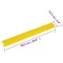 Rampa protectora de cables de suelo 2 uds amarillo 98,5 cm de vidaXL, Señales de carretera y tráfico - Ref: Foro24-153108, Pr...