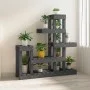 Soporte para plantas madera maciza de pino gris 92x25x97 cm de vidaXL, Soportes para macetas - Ref: Foro24-822104, Precio: 75...