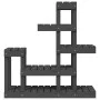 Soporte para plantas madera maciza de pino gris 92x25x97 cm de vidaXL, Soportes para macetas - Ref: Foro24-822104, Precio: 75...