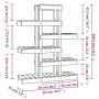 Soporte para plantas madera maciza pino negro 85x25x109,5 cm de vidaXL, Soportes para macetas - Ref: Foro24-822091, Precio: 6...
