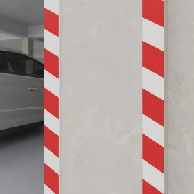Protectores pared 6 uds espuma EVA rojo y blanco 50x20x2 cm de vidaXL, Señales de estacionamiento y vados - Ref: Foro24-15310...