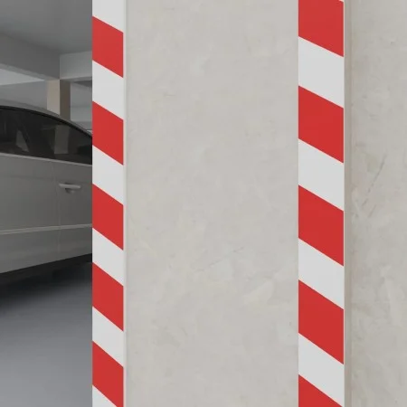 Protectores pared 6 uds espuma EVA rojo y blanco 50x20x2 cm de vidaXL, Señales de estacionamiento y vados - Ref: Foro24-15310...