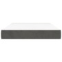 Colchón muelles ensacados terciopelo gris oscuro 120x200x20 cm de vidaXL, Colchones - Ref: Foro24-347769, Precio: 183,44 €, D...