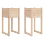 Jardinera 2 unidades madera maciza de pino 40x40x81 cm de vidaXL, Maceteros y jardineras - Ref: Foro24-822123, Precio: 65,04 ...