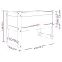 Jardinera madera maciza de pino blanco 78x40x52 cm de vidaXL, Maceteros y jardineras - Ref: Foro24-822118, Precio: 66,33 €, D...