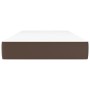 Colchón muelles ensacados cuero sintético marrón 100x200x20 cm de vidaXL, Colchones - Ref: Foro24-347745, Precio: 156,90 €, D...