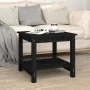 Mesa de centro de madera maciza de pino negra 50x50x45 cm de vidaXL, Mesas de centro - Ref: Foro24-822281, Precio: 53,30 €, D...