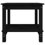 Mesa de centro de madera maciza de pino negra 50x50x45 cm de vidaXL, Mesas de centro - Ref: Foro24-822281, Precio: 54,34 €, D...