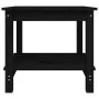Mesa de centro de madera maciza de pino negra 50x50x45 cm de vidaXL, Mesas de centro - Ref: Foro24-822281, Precio: 53,30 €, D...