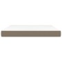 Colchón de muelles ensacados tela gris taupe 160x200x20 cm de vidaXL, Colchones - Ref: Foro24-347818, Precio: 255,50 €, Descu...