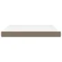 Colchón de muelles ensacados tela gris taupe 160x200x20 cm de vidaXL, Colchones - Ref: Foro24-347818, Precio: 251,90 €, Descu...