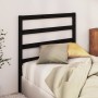 Cabecero de cama madera maciza de pino negro 95x4x100 cm de vidaXL, Cabeceros y pies de cama - Ref: Foro24-822236, Precio: 29...