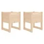 Jardinera 2 unidades madera maciza de pino 40x40x52,5 cm de vidaXL, Maceteros y jardineras - Ref: Foro24-822108, Precio: 58,3...