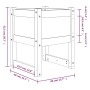 Jardinera 2 unidades madera maciza de pino 40x40x52,5 cm de vidaXL, Maceteros y jardineras - Ref: Foro24-822108, Precio: 58,8...