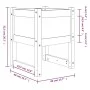 Jardinera 2 unidades madera maciza de pino 40x40x52,5 cm de vidaXL, Maceteros y jardineras - Ref: Foro24-822108, Precio: 58,3...