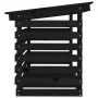 Leñero de madera maciza de pino negro 108x73x79 cm de vidaXL, Accesorios para bolsas y soportes de leña - Ref: Foro24-822231,...