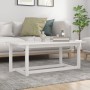 Mesa de centro de madera maciza de pino blanco 110x55x45 cm de vidaXL, Mesas de centro - Ref: Foro24-822168, Precio: 78,35 €,...