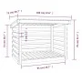 Leñero de madera maciza de pino negro 108x73x79 cm de vidaXL, Accesorios para bolsas y soportes de leña - Ref: Foro24-822231,...