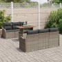 Conjunto de sofá de jardín con cojín Manual 7 pcs Gris en Sofás de exterior | Comprar online en Foru.es