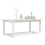Mesa de centro de madera maciza de pino blanco 110x55x45 cm de vidaXL, Mesas de centro - Ref: Foro24-822168, Precio: 78,35 €,...