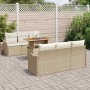 Conjunto de sofá de jardín con cojín Manual 7 pcs beige y crema en Sofás de exterior | Comprar online en Foru.es