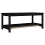 Mesa de centro de madera maciza de pino negro 110x55x45 cm de vidaXL, Mesas de centro - Ref: Foro24-822276, Precio: 119,27 €,...