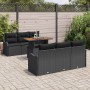 Conjunto de sofás de jardín 7 pcs Negro ratán sintético en Sofás de exterior | Comprar online en Foru.es