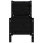 Jardinera de madera de pino maciza negra 178,5x44x75 cm de vidaXL, Maceteros y jardineras - Ref: Foro24-822251, Precio: 159,2...