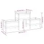Jardinera de madera de pino maciza negra 178,5x44x75 cm de vidaXL, Maceteros y jardineras - Ref: Foro24-822251, Precio: 157,1...