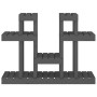 Soporte para plantas madera maciza pino gris 104,5x25x77,5 cm de vidaXL, Soportes para macetas - Ref: Foro24-822099, Precio: ...