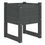 Jardinera 2 unidades madera maciza de pino gris 40x40x52,5 cm de vidaXL, Maceteros y jardineras - Ref: Foro24-822112, Precio:...