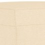 Reposapiés de tela crema 60x50x41 cm de vidaXL, Otomanas - Ref: Foro24-349281, Precio: 54,23 €, Descuento: %