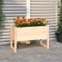 Jardinera de madera maciza de pino 78x40x52 cm de vidaXL, Maceteros y jardineras - Ref: Foro24-822117, Precio: 54,09 €, Descu...