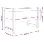 Jardinera de madera maciza de pino 78x40x52 cm de vidaXL, Maceteros y jardineras - Ref: Foro24-822117, Precio: 54,79 €, Descu...