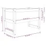 Jardinera de madera maciza de pino 78x40x52 cm de vidaXL, Maceteros y jardineras - Ref: Foro24-822117, Precio: 54,09 €, Descu...