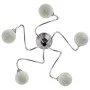 Lámpara de techo pantallas cristal redonda 5 bombillas LED G9 de vidaXL, Apliques de techo - Ref: Foro24-337907, Precio: 44,6...