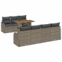 Conjunto de sofá de jardín con cojín Manual 8 pcs Gris en Sofás de exterior | Comprar online en Foru.es