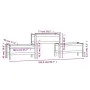 Jardinera madera maciza de pino negro 245,5x44x75 cm de vidaXL, Maceteros y jardineras - Ref: Foro24-822256, Precio: 136,62 €...