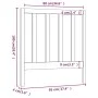 Bettkopfteil aus massivem Kiefernholz, honigbraun, 95 x 4 x 100 cm von vidaXL, Kopf- und Fußteile - Ref: Foro24-822240, Preis...