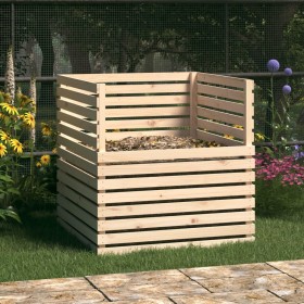 Compostador de madera maciza de pino 100x100x102 cm de vidaXL, Compostadores - Ref: Foro24-822192, Precio: 188,45 €, Descuent...
